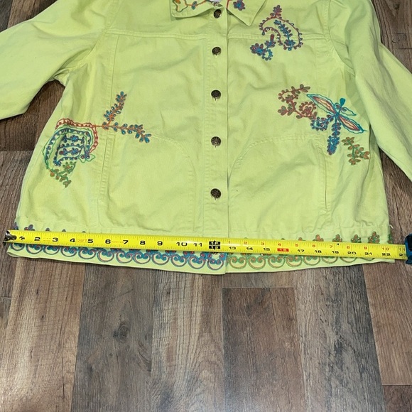 Coldwater Creek Embroidered Jean Jacket.  Size XL - Picture 12 of 12